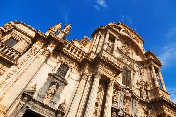 Detail of Cathedral Church of Saint Mary in Murcia.  Spain
